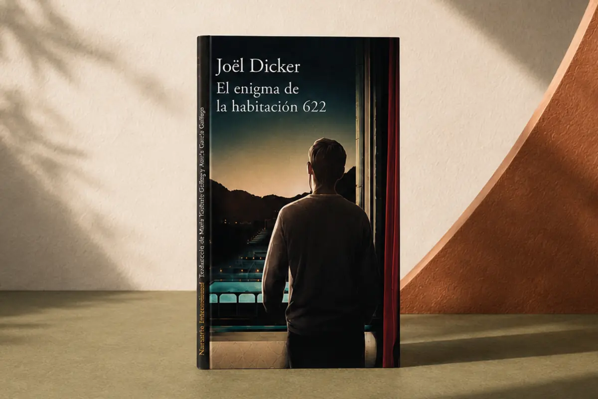 Libro El enigma de la habitación 622, de Joël Dicker, que será adaptado por Prime Video.